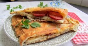 Sucuk tost little paradise sandwich shop